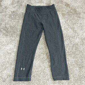 Under Armour Womens Heat Gear Compression Capri Legging Pant Gray Size XS